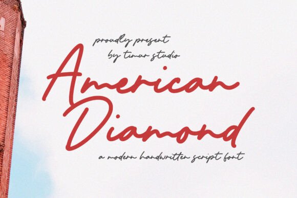 American Diamond: A Modern Script Font for Editorial Design