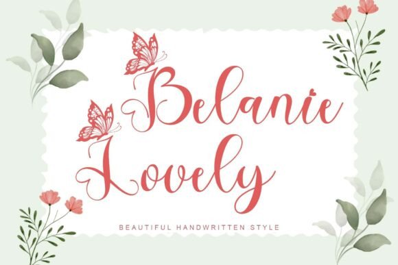 Belanie Lovely: A Whimsical Handwritten Font for Crafters