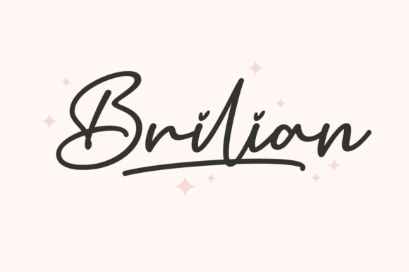 Brilian: A Script Font for Editorial Design