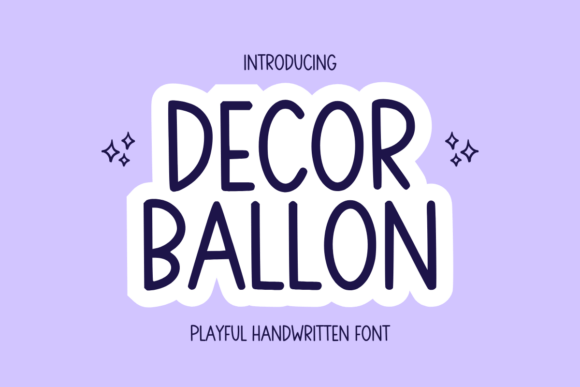 Decor Balloon: A Playful Handwritten Font for Crafters