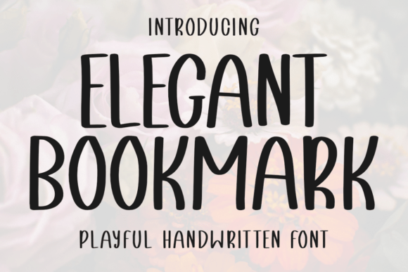 Elegant Bookmark: A Playful Script Font for Editorial Design