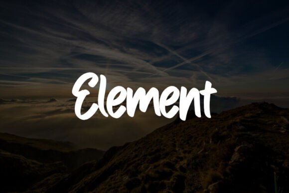 Element: A Versatile Script Font for Modern Web Design
