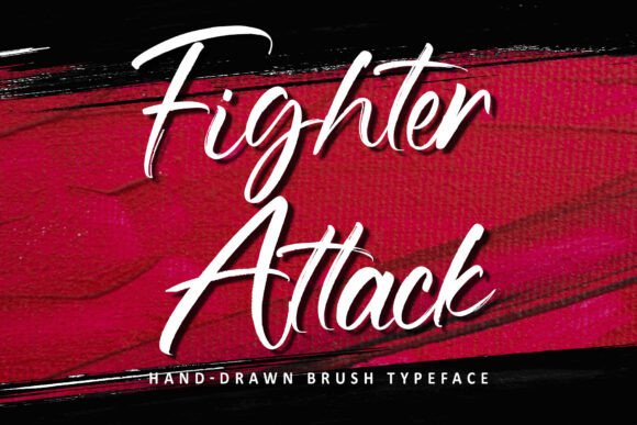 Fighter Attack: A Bold Handwritten Font for Editorial Design