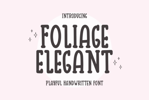 Foliage Elegant Typeface for Web Design