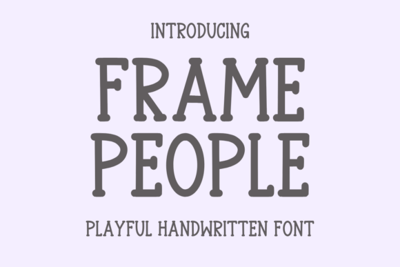 Frame People Font for Small Business Branding