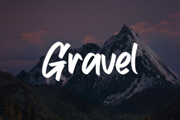 Gravel: A Bold Script Font for Modern Marketing