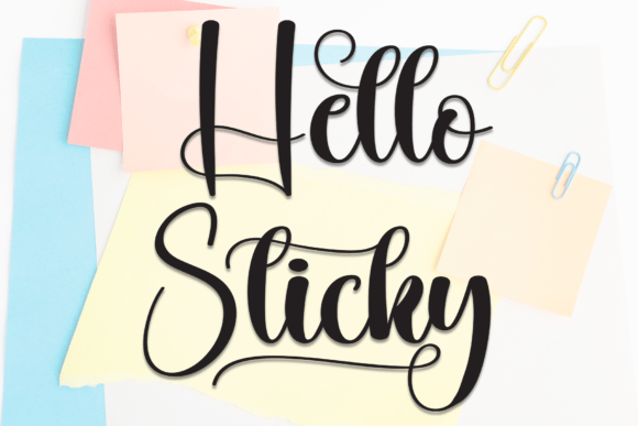 Hello Sticky: The Script Font for Modern Brands