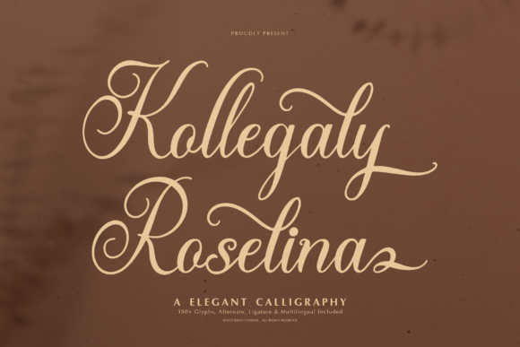 Kollegaly Rosalina: A Graceful Script Font for Web Design