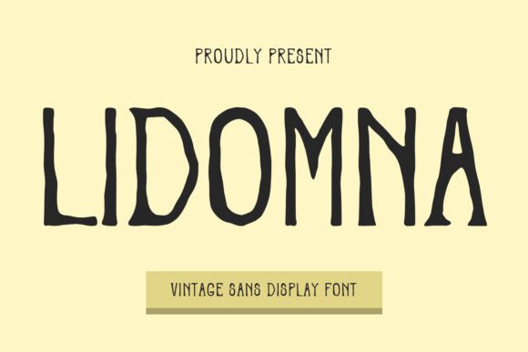 Lidomna: A Vintage Display Font for Modern Web Design