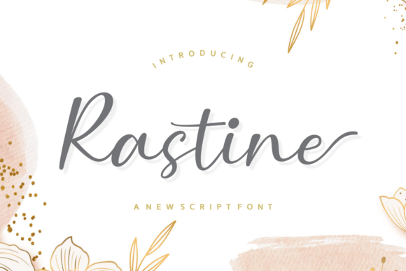 Rastine: A Graceful Script Font for Editorial Design