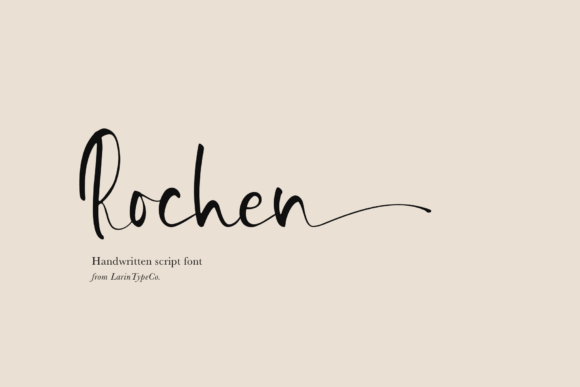 Rochen: A Handwritten Font for Editorial Design