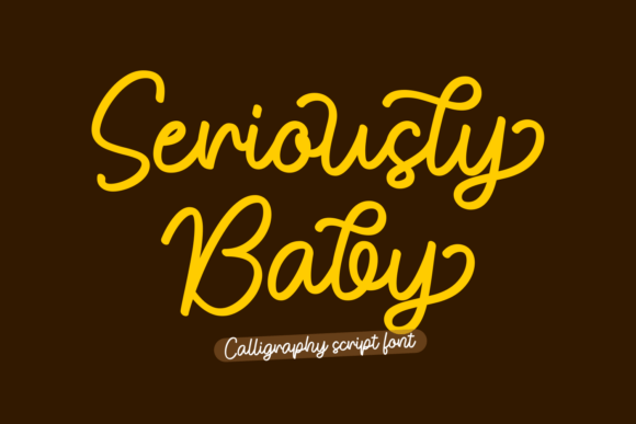 Seriously Baby: A Playful Script Font for Web Design