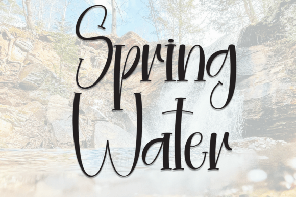 Spring Water Font: Elegant Script for Web Design