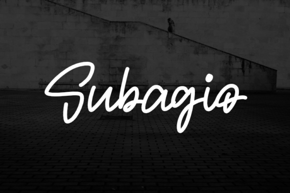 Subagio: A Script Font for Editorial Elegance