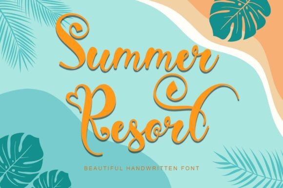 Summer Resort: A Handwritten Font for Crafters