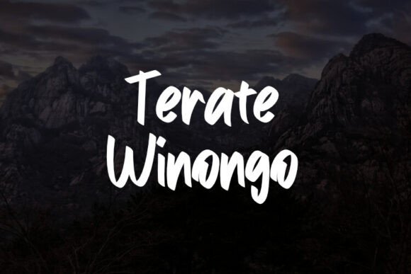Terate Winongo Font: Elevate Your Brand Visuals