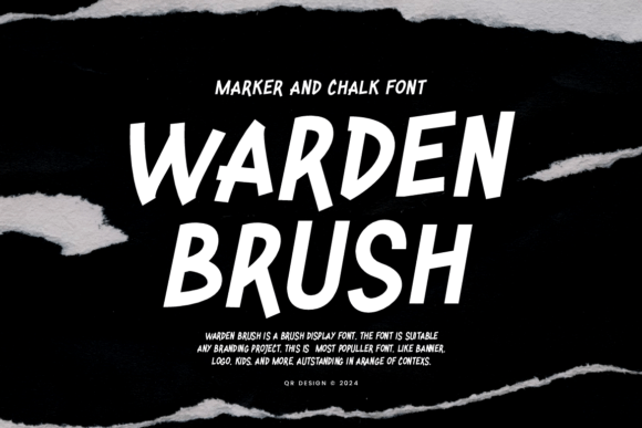 Warden Brush Font for Handmade Labels and Branding