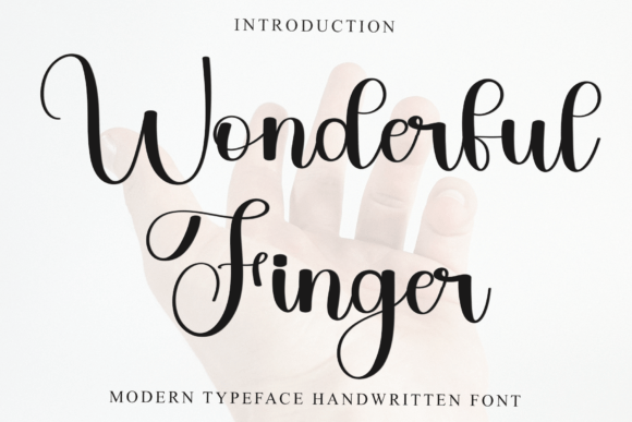 Wonderful Finger: A Playful Typeface for Social Campaigns